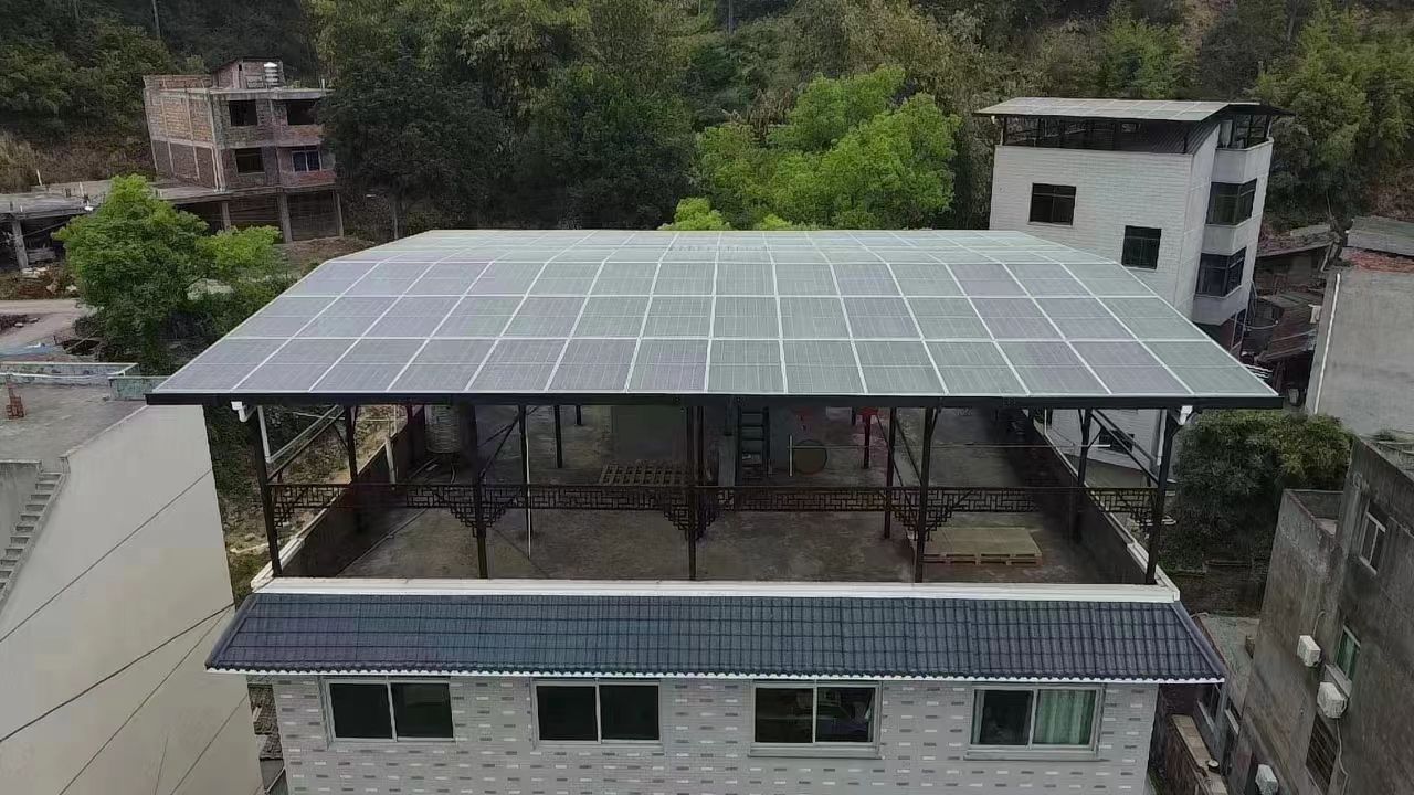 商水15kw+10kwh自建别墅家庭光伏储能系统